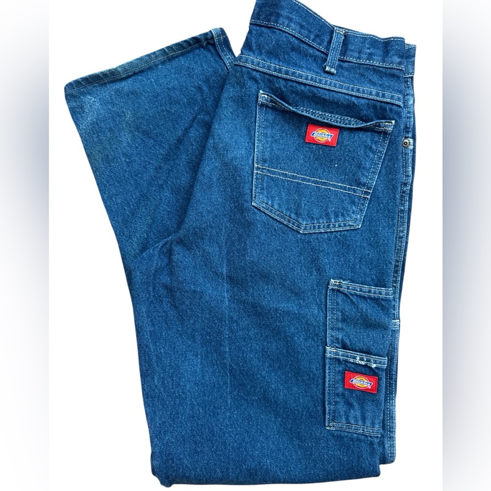 Dickies Work Jeans‎ Double Knee Men’s Size 36 UL LD200RNB Distressed Grunge Work
